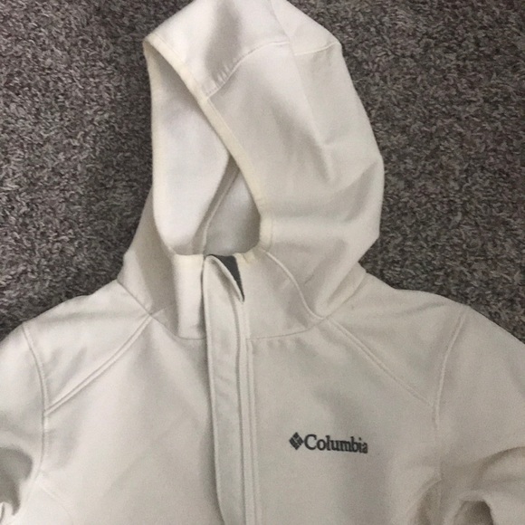 Columbia white fleece hooded jacket - Picture 2 of 2